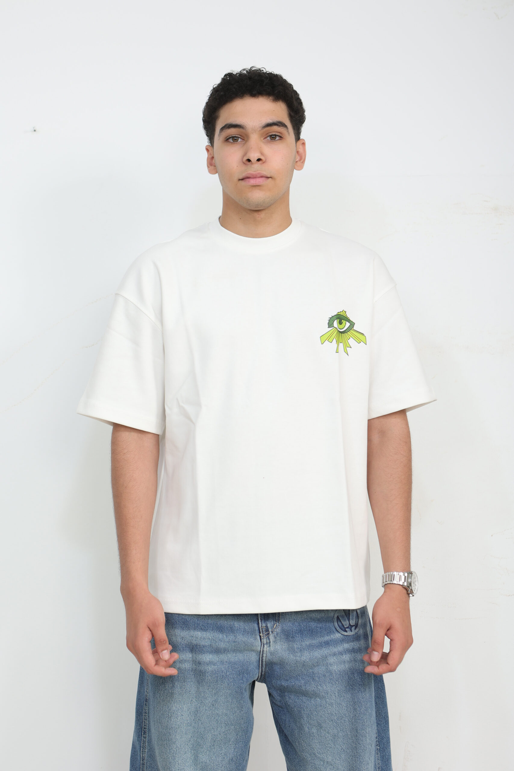 "no risk" graphic boxy tee "no risk" graphic boxy tee