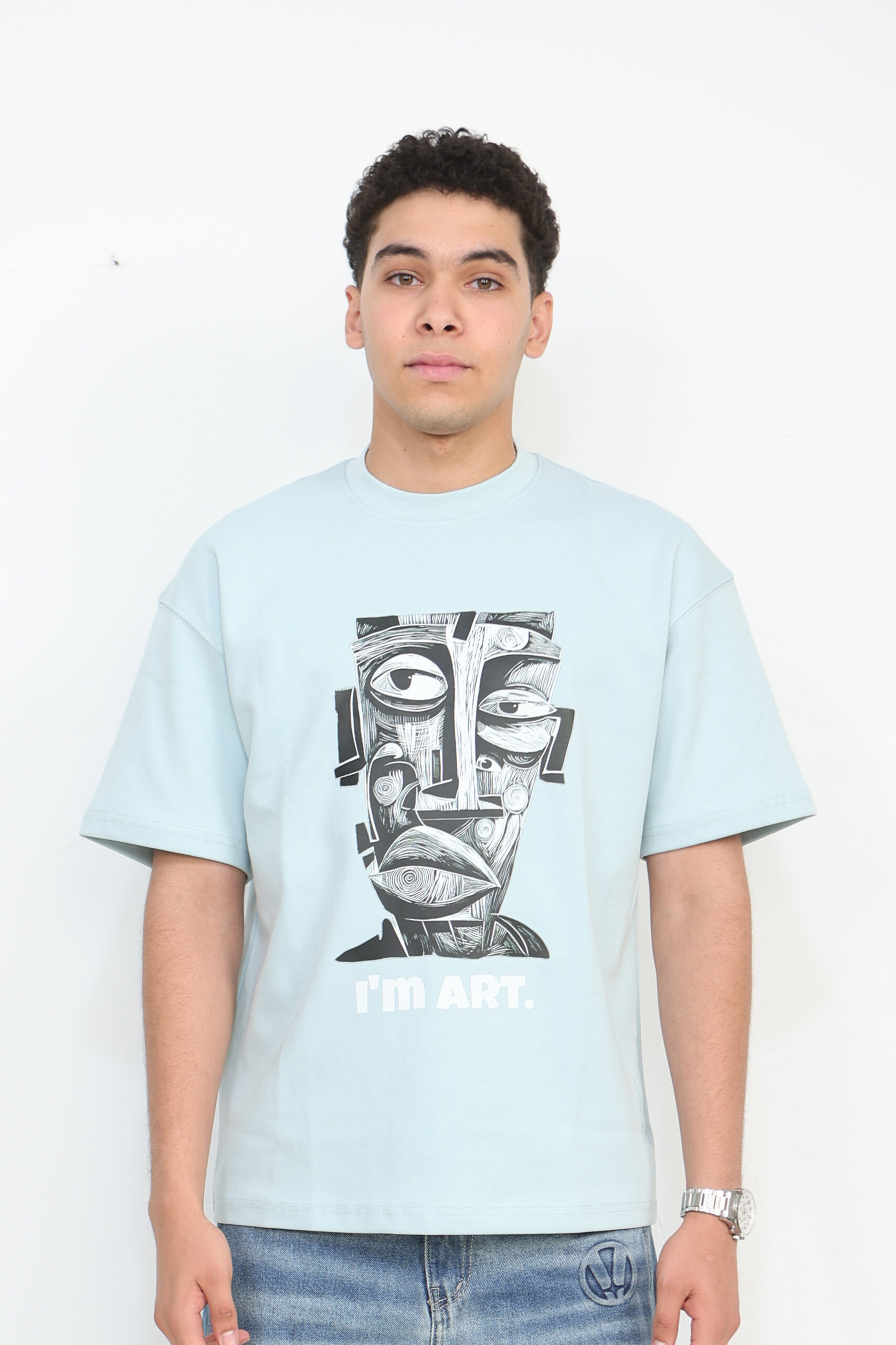 "no risk" graphic boxy tee "no risk" graphic boxy tee