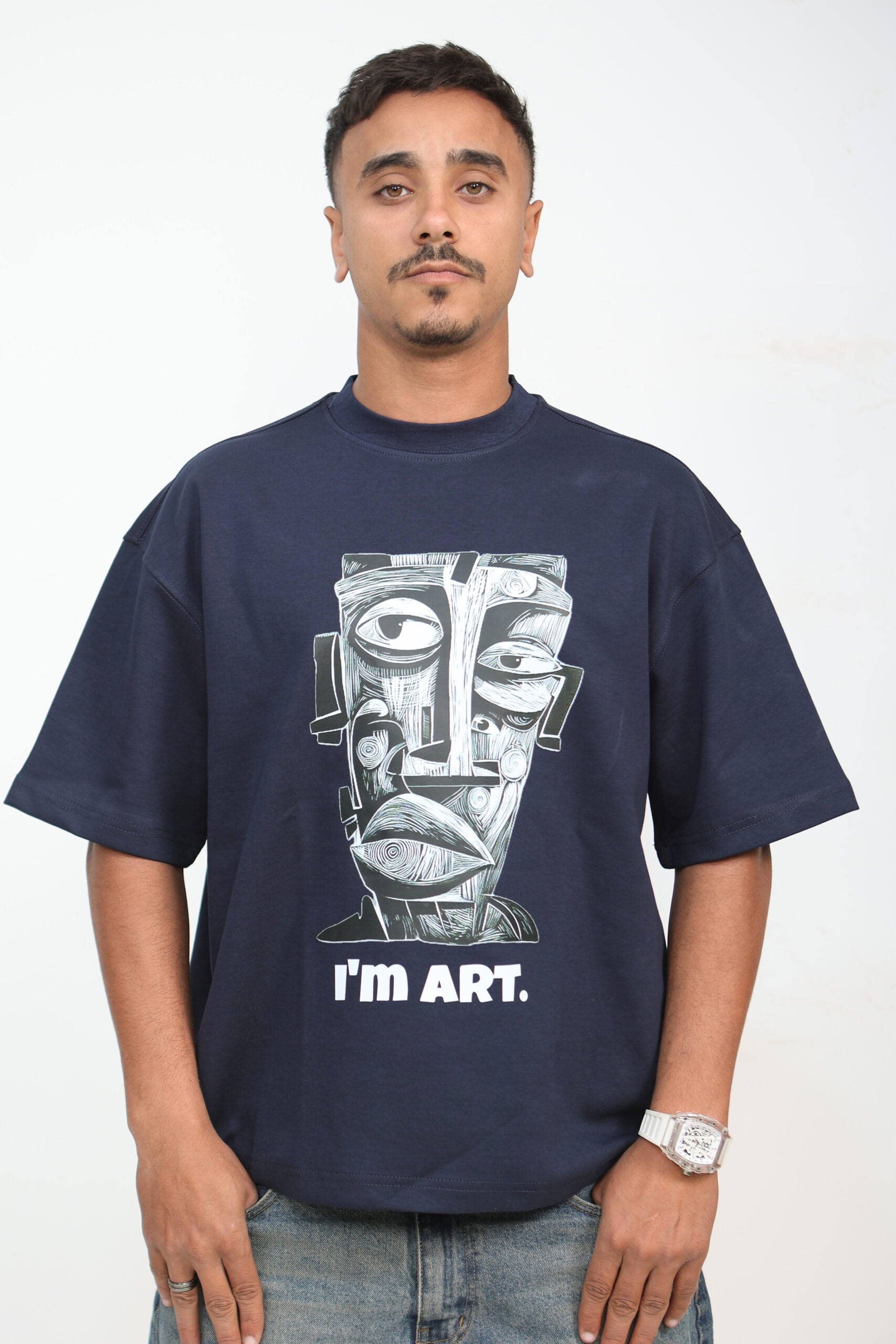 "no risk" graphic boxy tee "no risk" graphic boxy tee