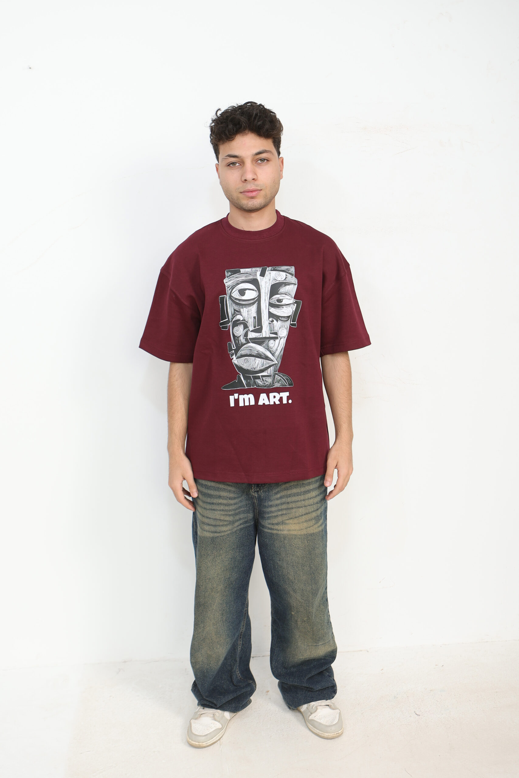 "no risk" graphic boxy tee "no risk" graphic boxy tee