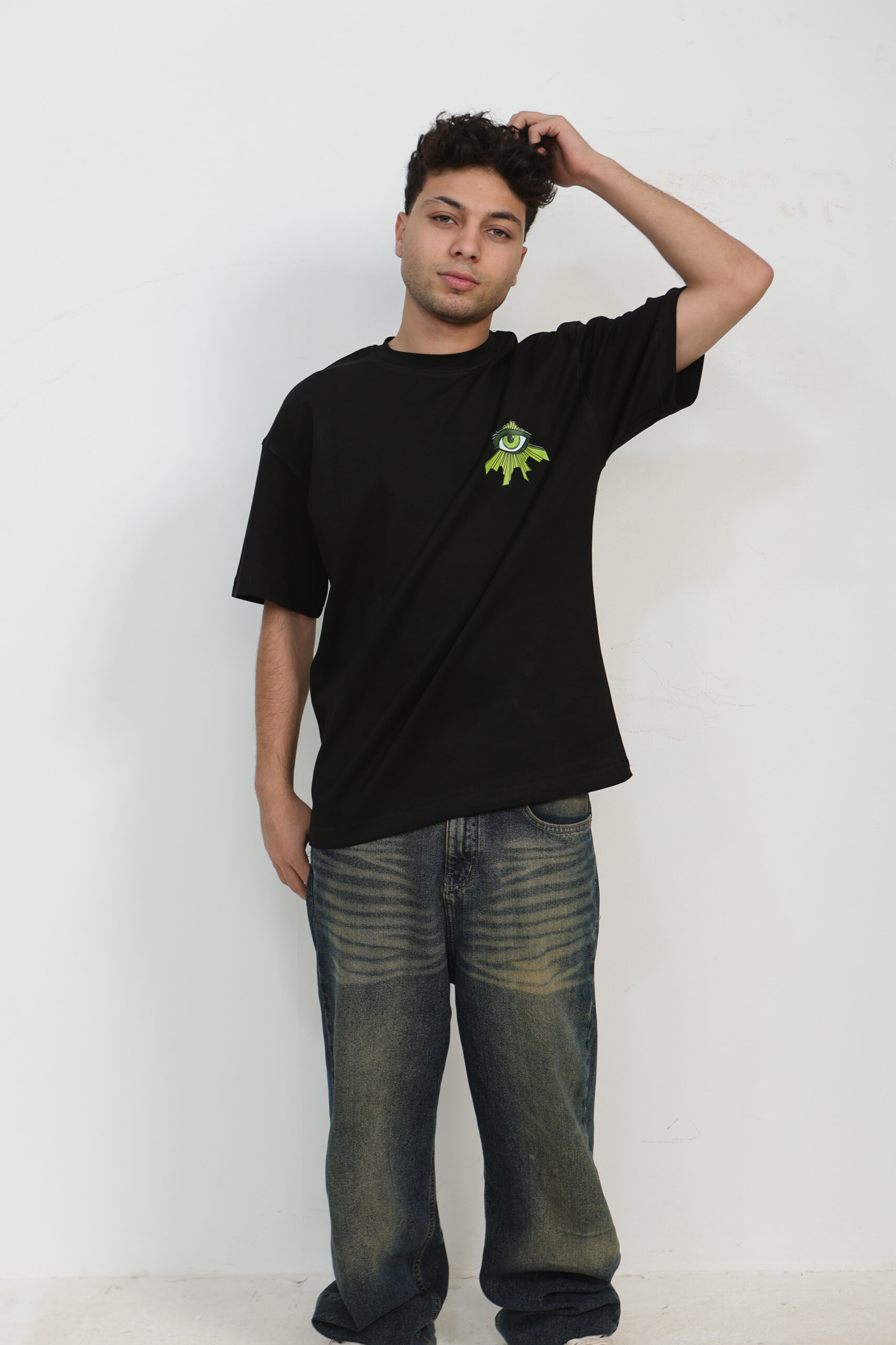 "no risk" graphic boxy tee "no risk" graphic boxy tee