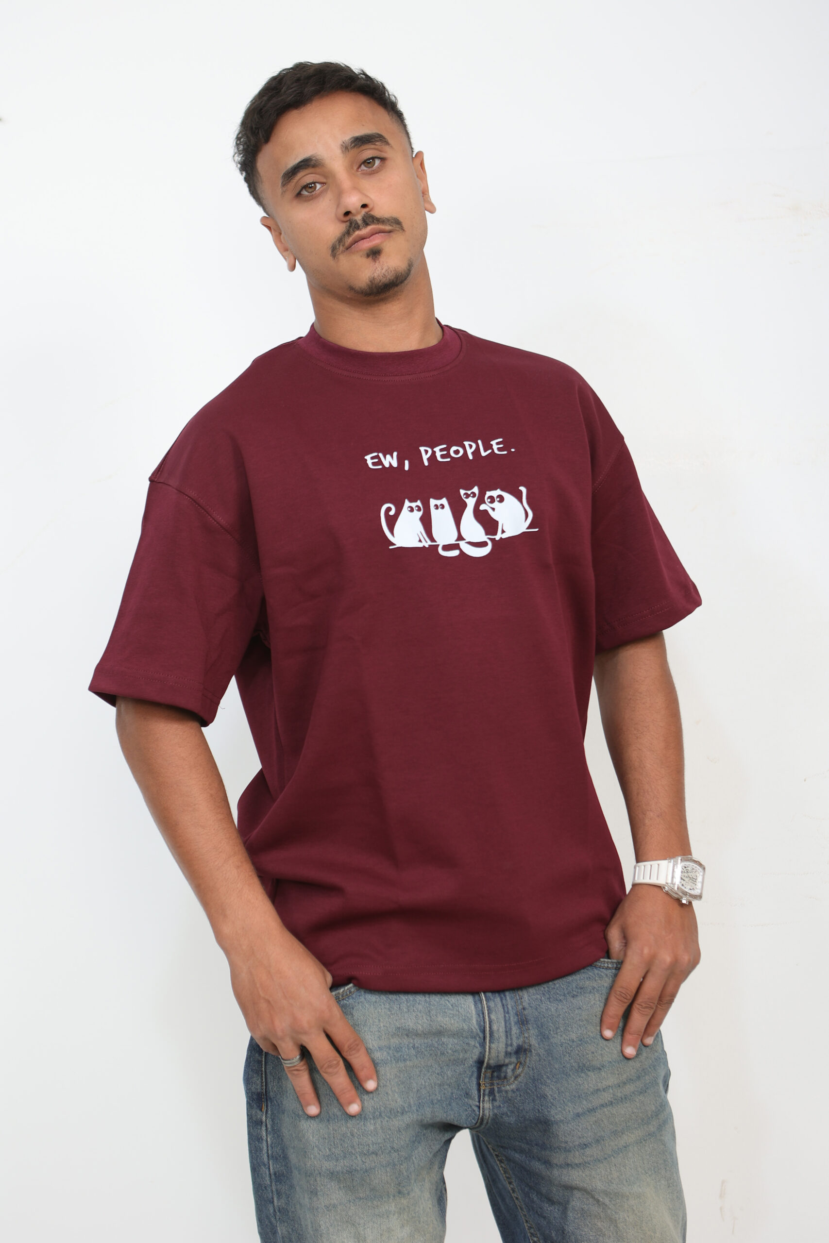 "no risk" graphic boxy tee "no risk" graphic boxy tee
