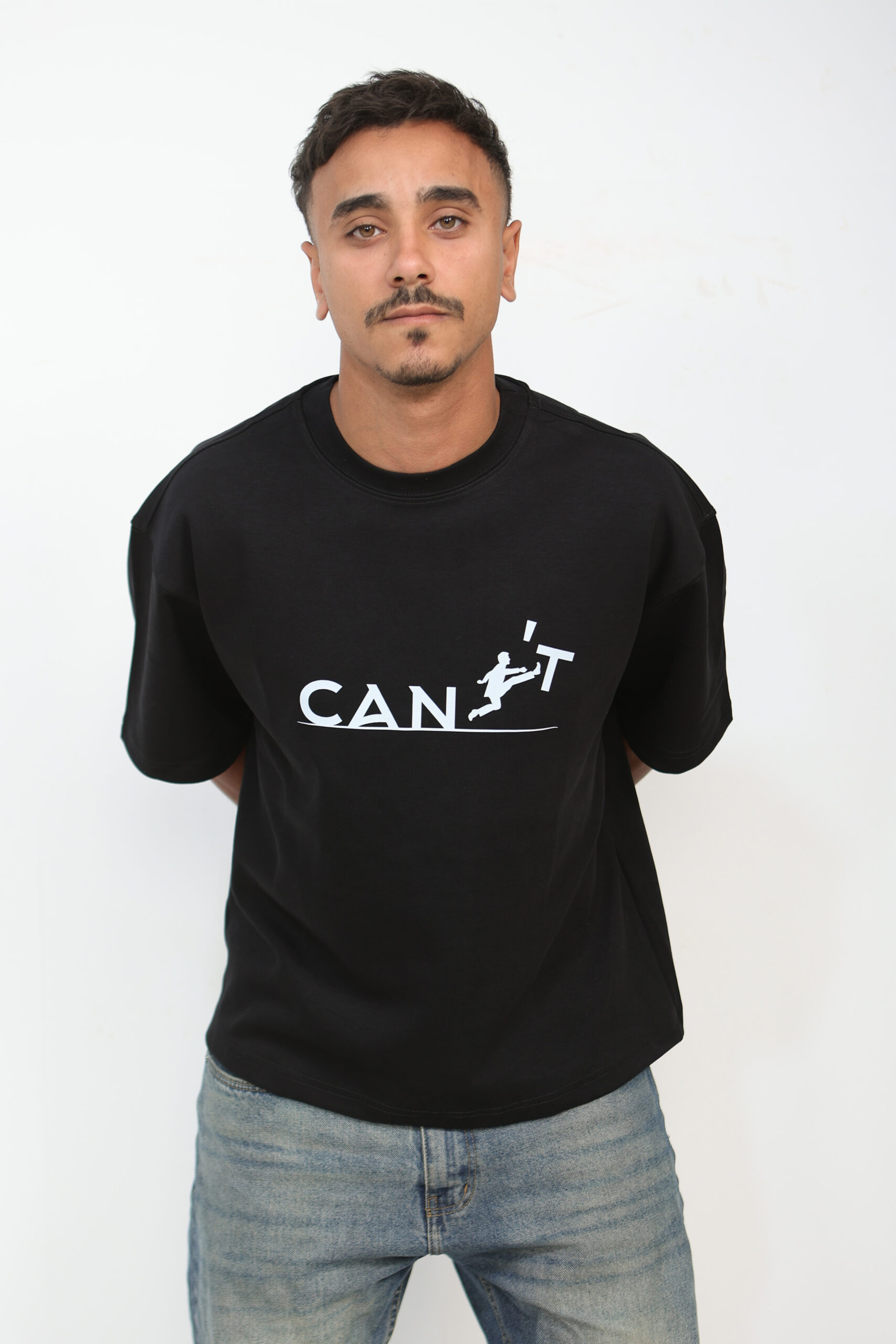 "no risk" graphic boxy tee "no risk" graphic boxy tee