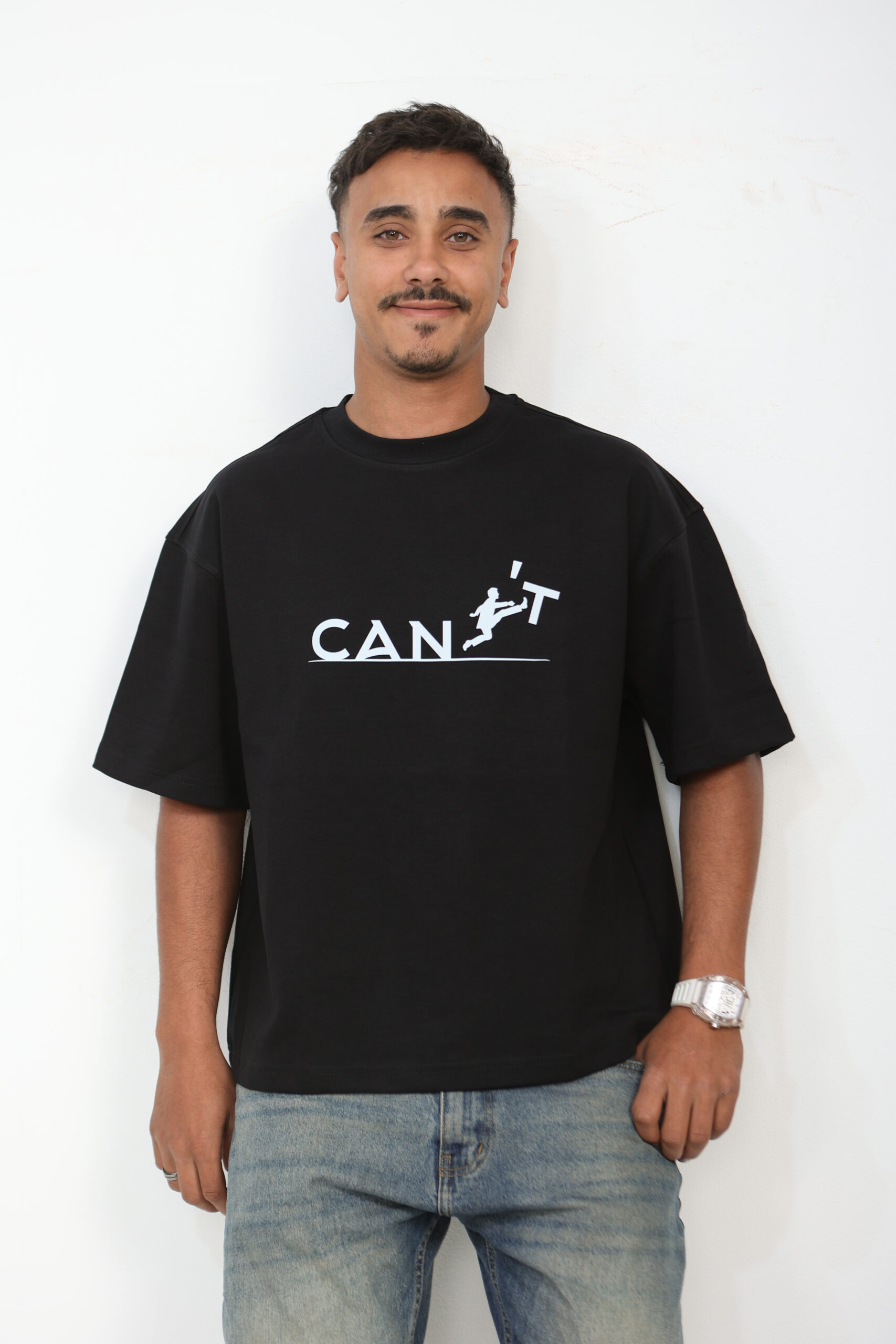 "no risk" graphic boxy tee "no risk" graphic boxy tee
