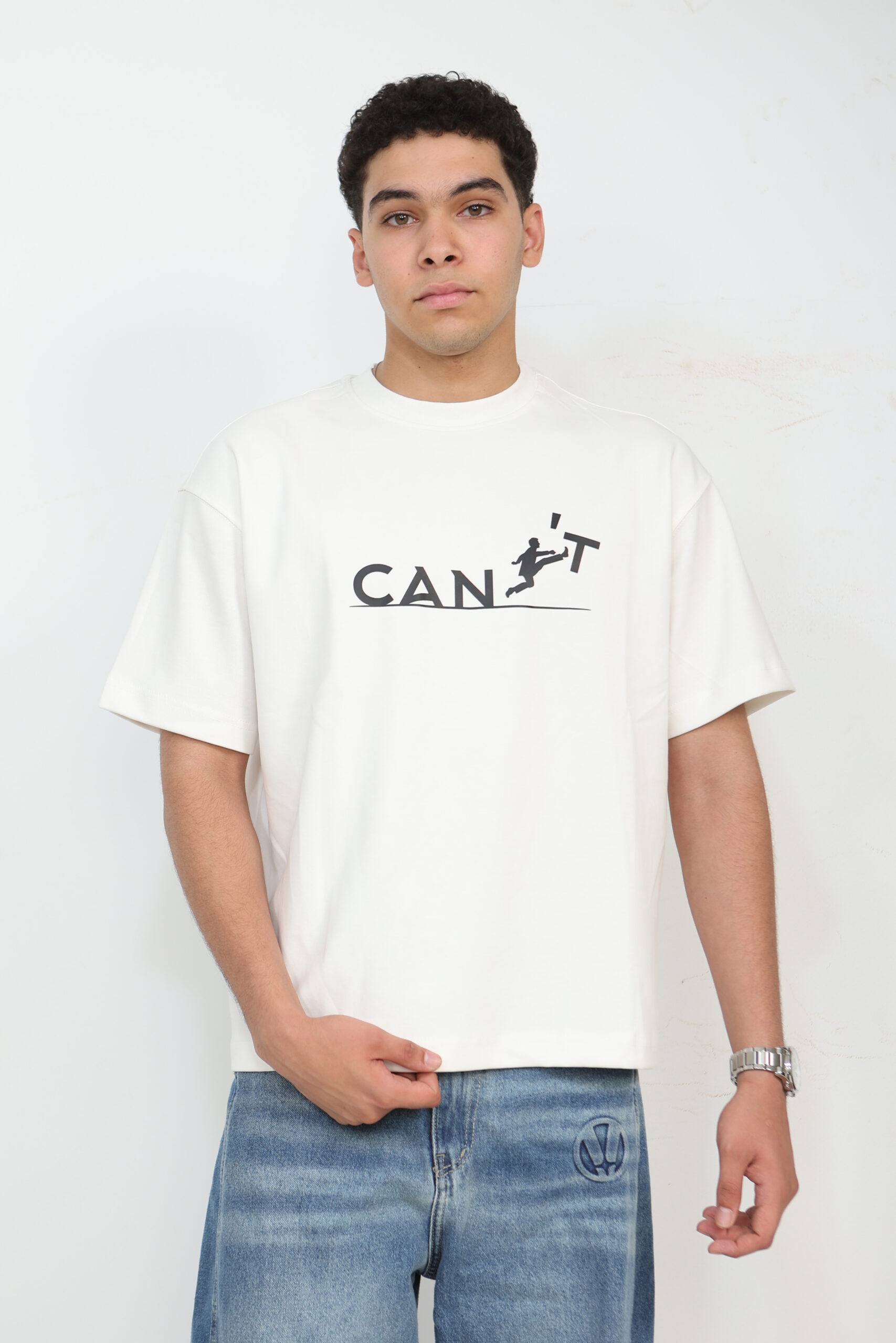 "no risk" graphic boxy tee "no risk" graphic boxy tee