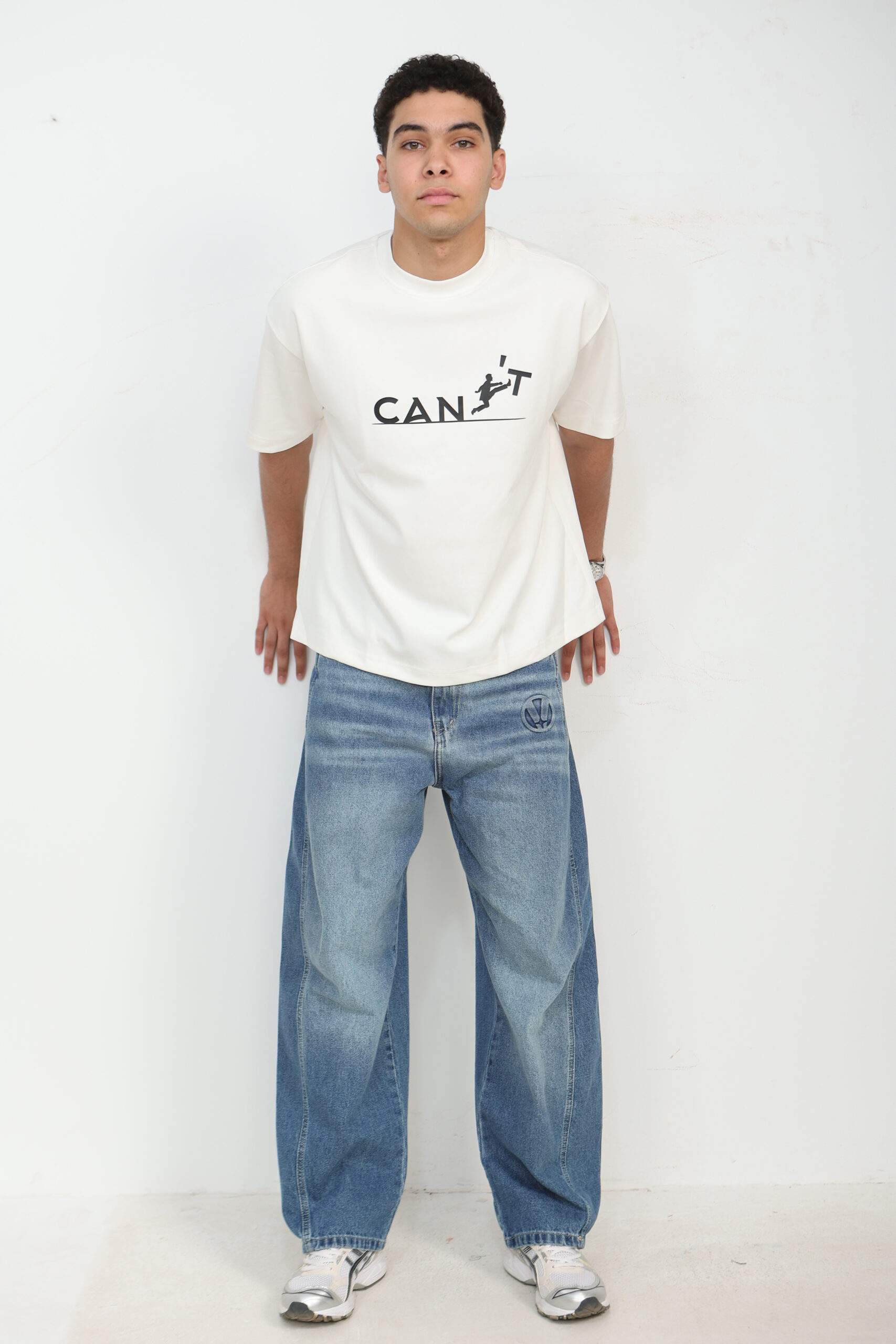 "no risk" graphic boxy tee "no risk" graphic boxy tee