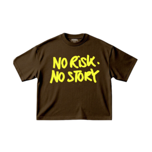 no risk no story boxy tee